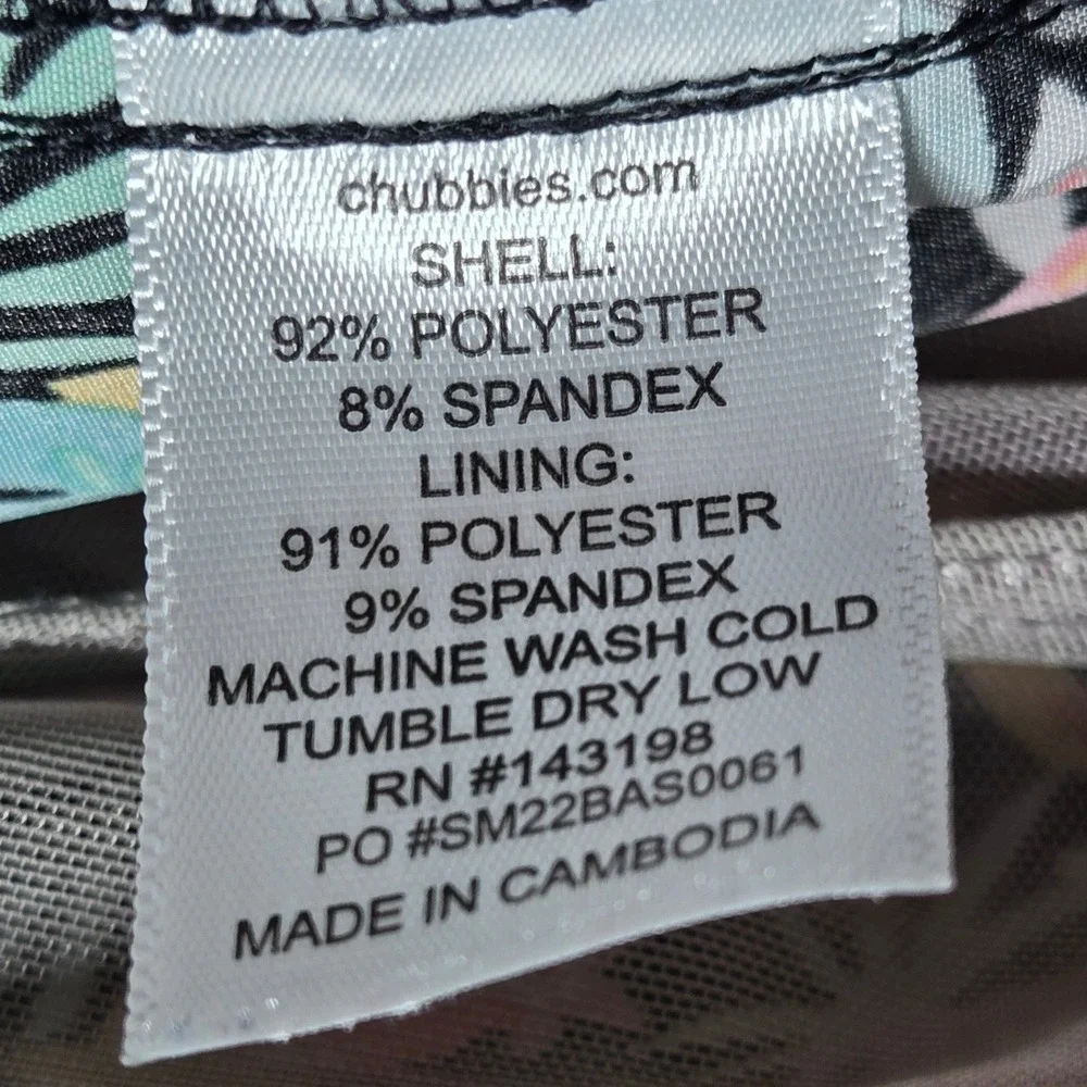 Chubbies Swim Trunks Mens XXL 7